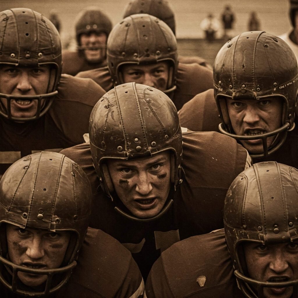 Early 1900s Football Helmets
