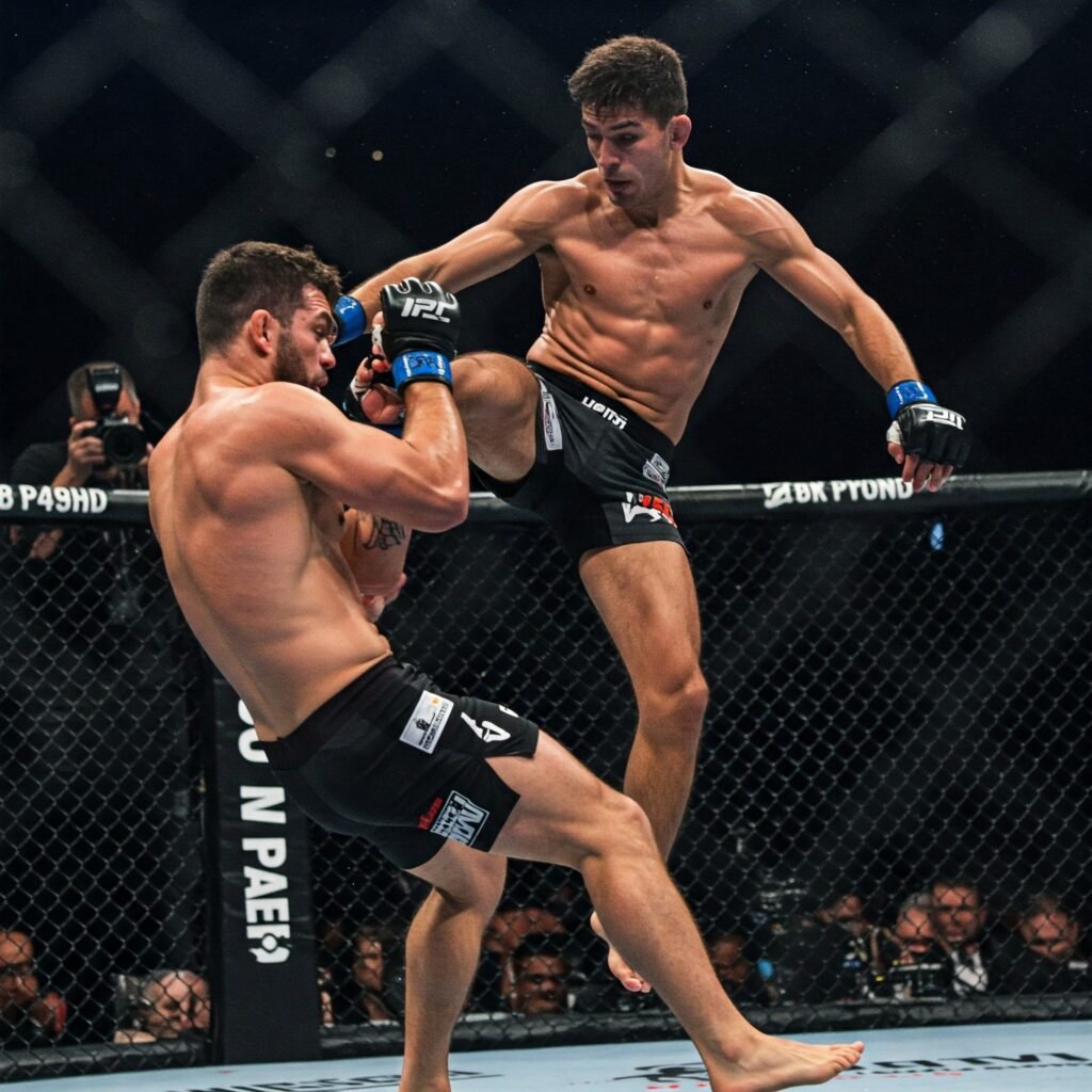 Flying Knee KO MMA