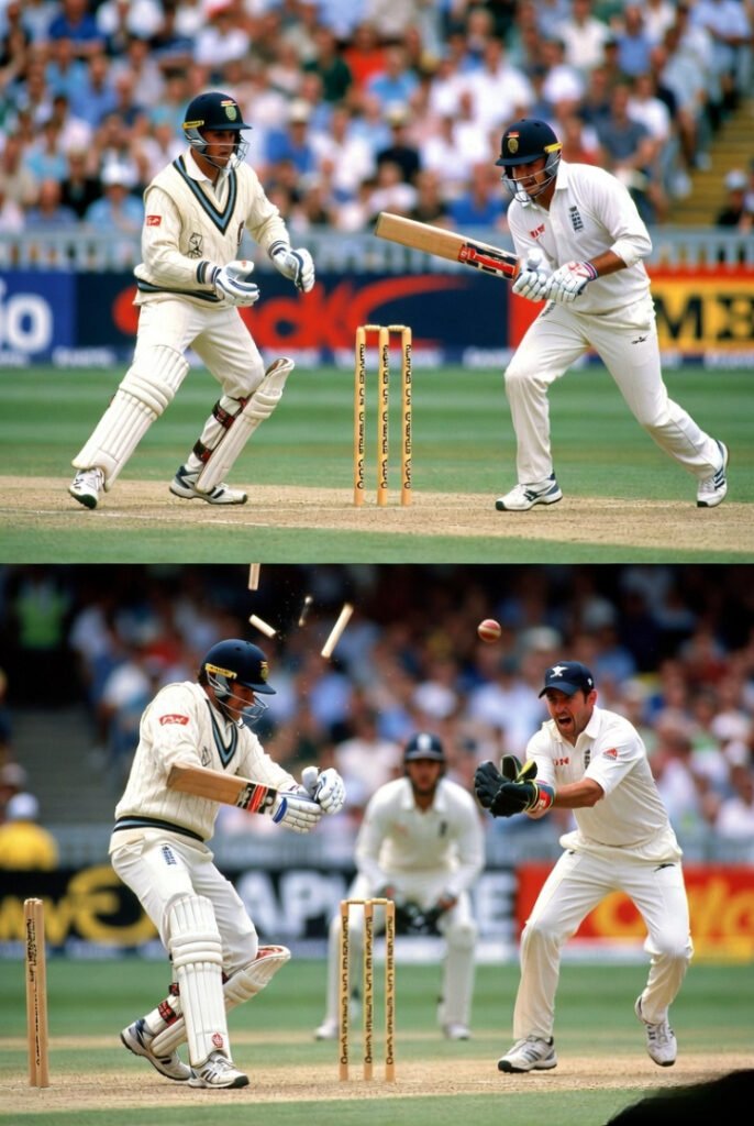 fielder hits the stumps while you're mid-sprint. Heart attack fuel.