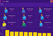 Player Stats Guide: Understanding Batting and Bowling Records Cricket World Cup 2023 Dashboard - Revisiting the tournament through data - Zoho Blog